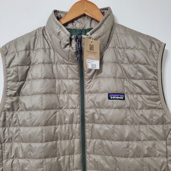 Patagonia Nano Puff Packable Vest Seabird Grey Mens XL NEW - Picture 7 of 11
